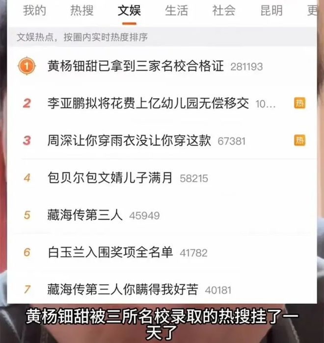 回应网友！被三所大学录取父亲公司异常开元ky棋牌黄杨“你奈我何”背景图(图5)